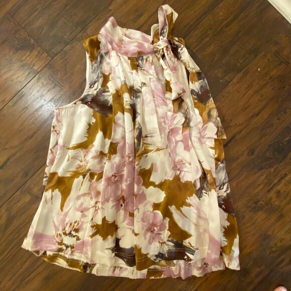 Spiegel 100% Silk Floral Blouse & Skirt Set – Size 10 Top / 6 Skirt - Picture 2 of 16